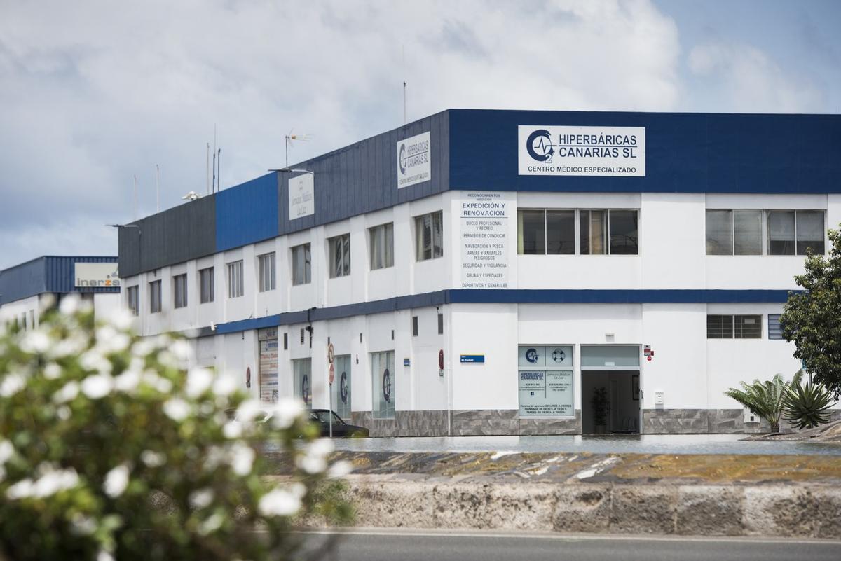 Fachada del centro médico Hiperbáricas Canarias en Las Palmas de Gran Canaria